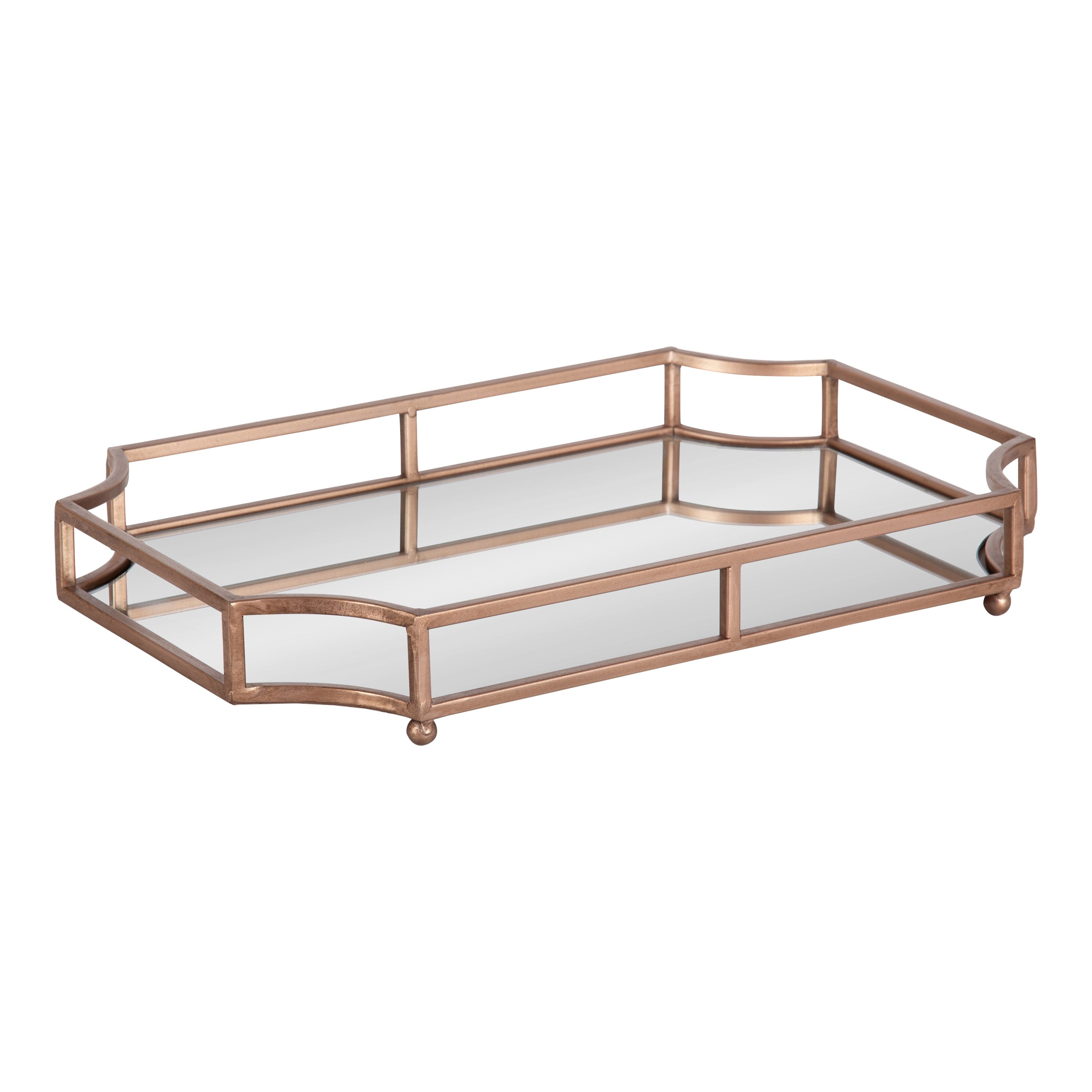 Kate And Laurel Ciel Mirrored Decorative Tray