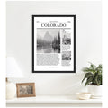 Kate And Laurel Colorado Article By Megan Ryan Framed Canvas Wall Art Print