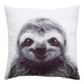 Kate And Laurel Como Sloth Print Throw Pillow Cover