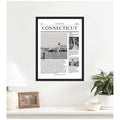 Kate And Laurel Connecticut Article By Megan Ryan Framed Canvas Wall Art Print