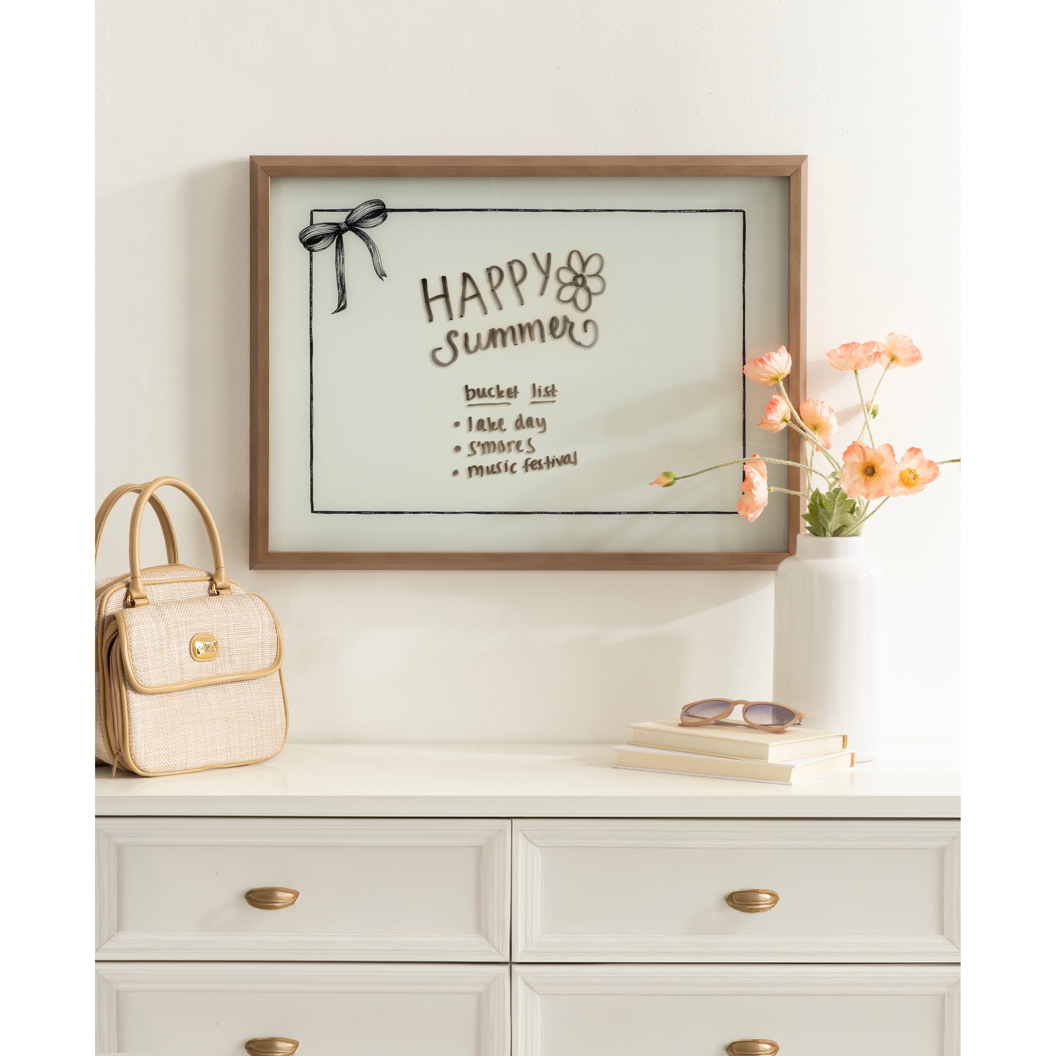 Kate And Laurel Coquette Black Bow Frame Horizontal By The Creative Bunch Studio 24X18
