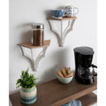 Kate And Laurel Corbett Rustic Wood Shelf Set 2 Piece