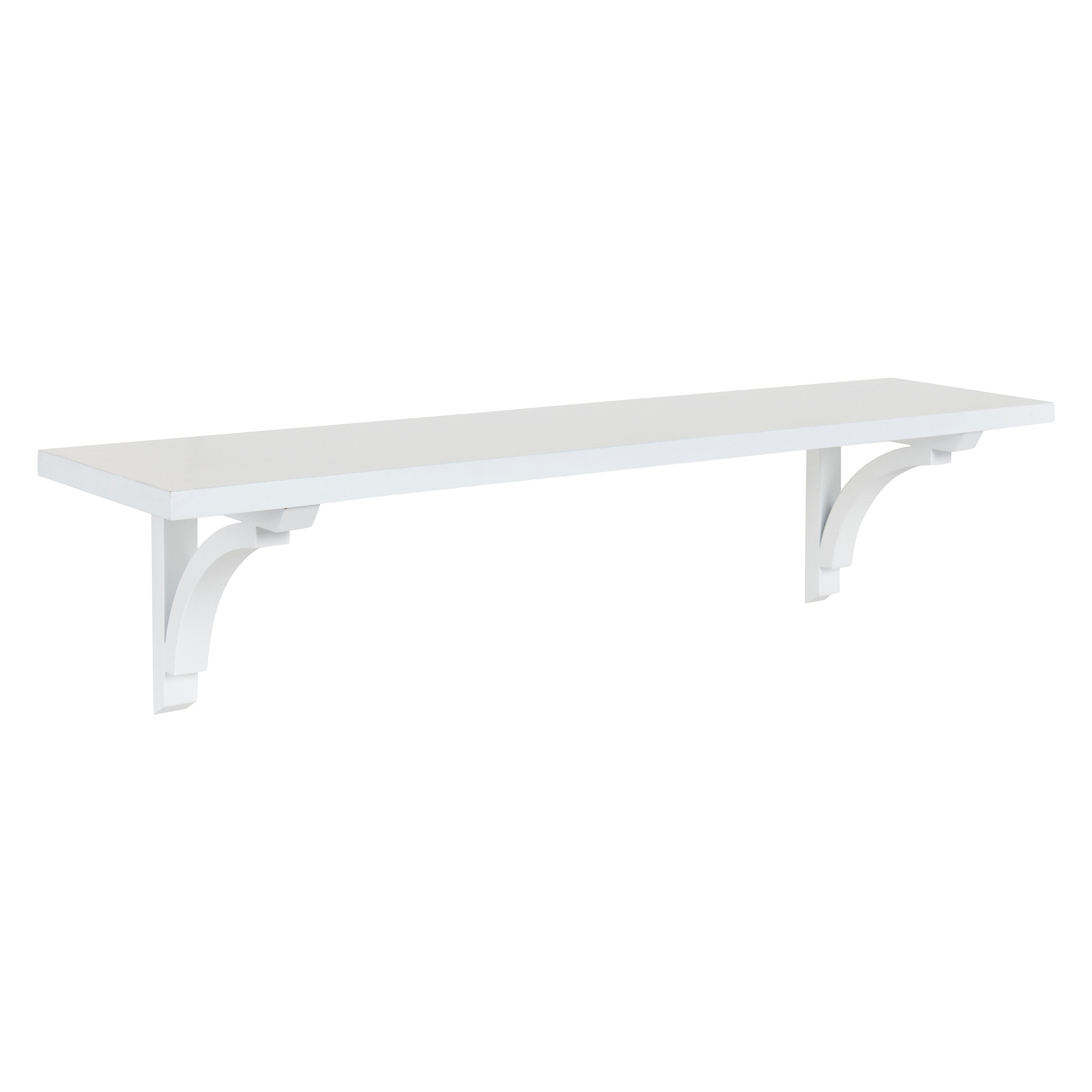 Corblynd Traditional Wood Wall Shelf