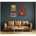 Kate And Laurel Cyclamen Still Life Fruit Bouquet Vase Odion Redo 3 Piece Framed Wall Art Print By Nostalgia Prints