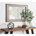 Kate And Laurel Deely Rustic Brown Wood And Metal Wall Mirror