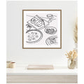 Kate And Laurel Dinner Club By Gabrielly Guedes Framed Canvas Wall Art Print