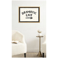 Kate And Laurel Dramatic Exit Entryway Sign By Lucky Guava Framed Canvas Wall Art Print