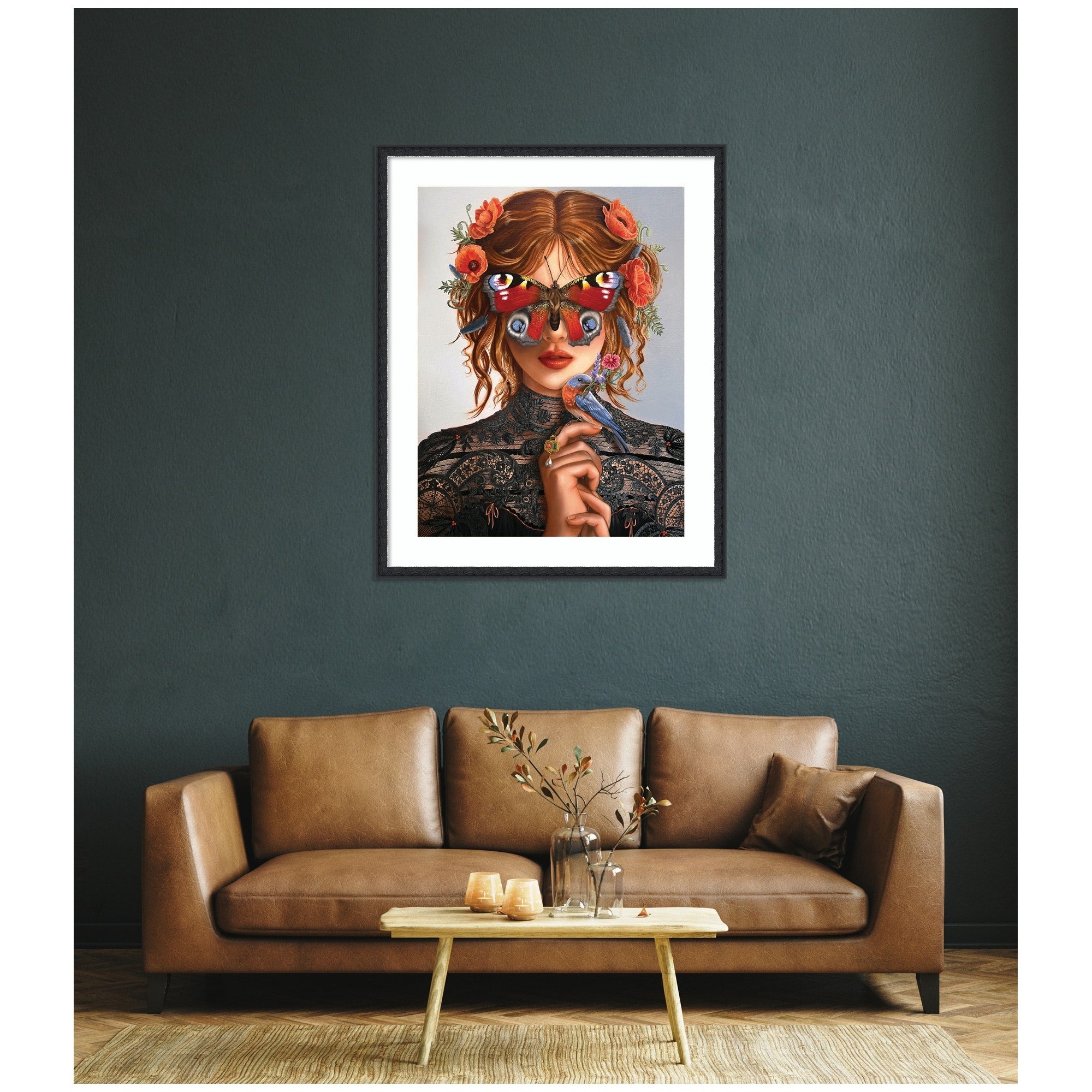 Kate And Laurel Dreamer By Charlotte Brindley Framed Wall Art Print