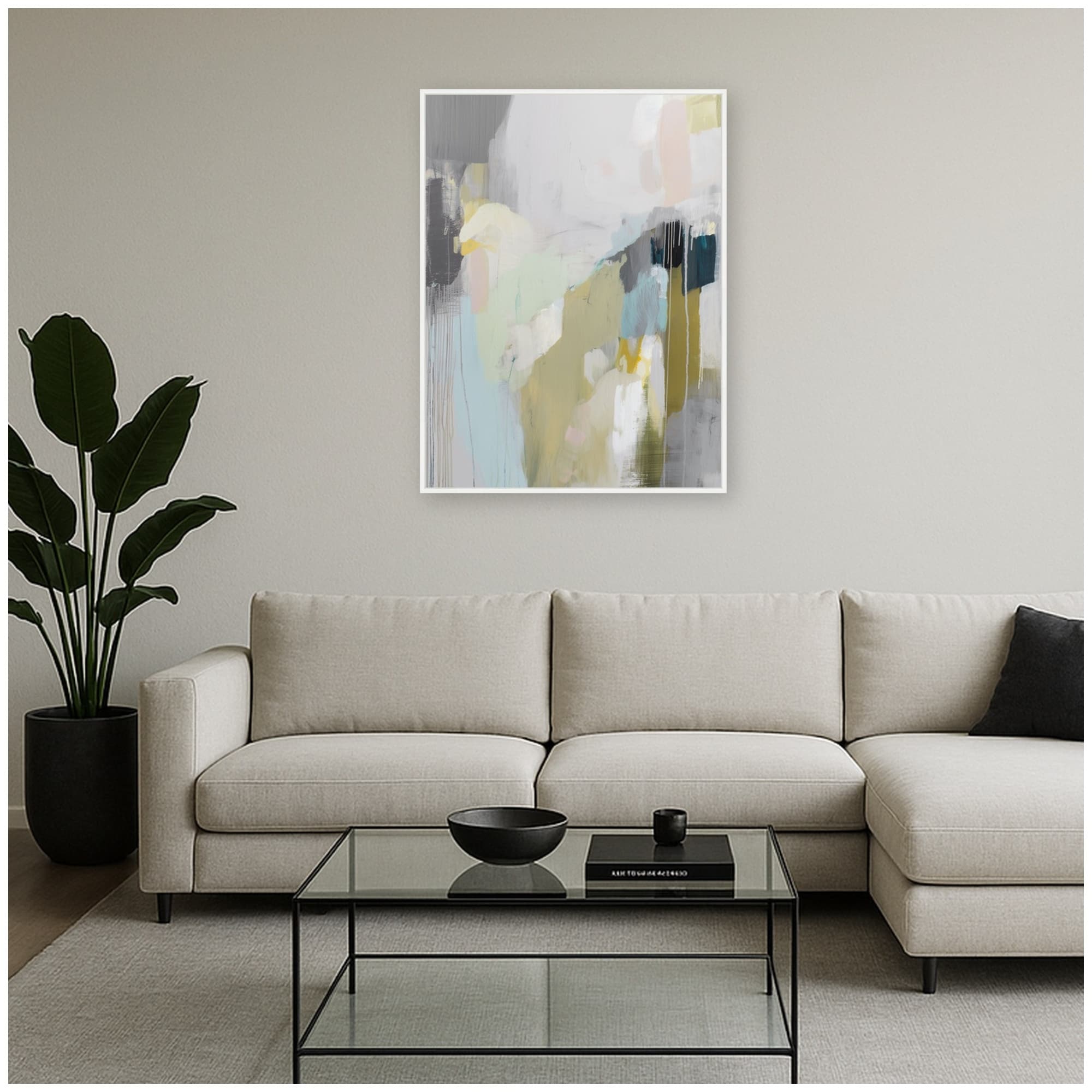 Kate And Laurel Dreamy By Amy Lighthall Framed Canvas Wall Art Print
