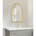 Kate And Laurel Eileen Framed Arch Mirror Gold 20X30