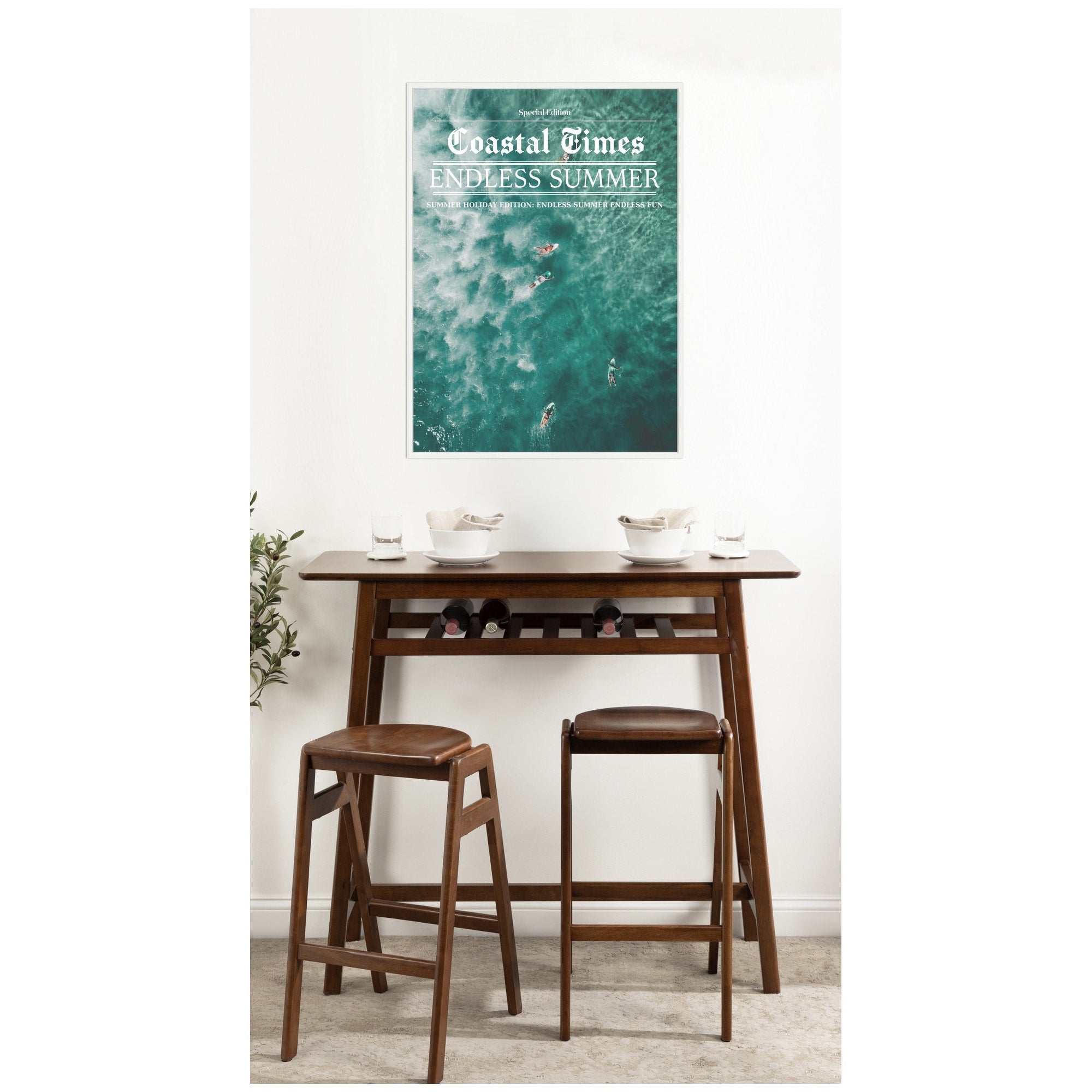Kate And Laurel Endless Summer By Megan Ryan Framed Canvas Wall Art Print