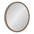 Kate And Laurel Evans Framed Round Wall Mirror 30 Diameter