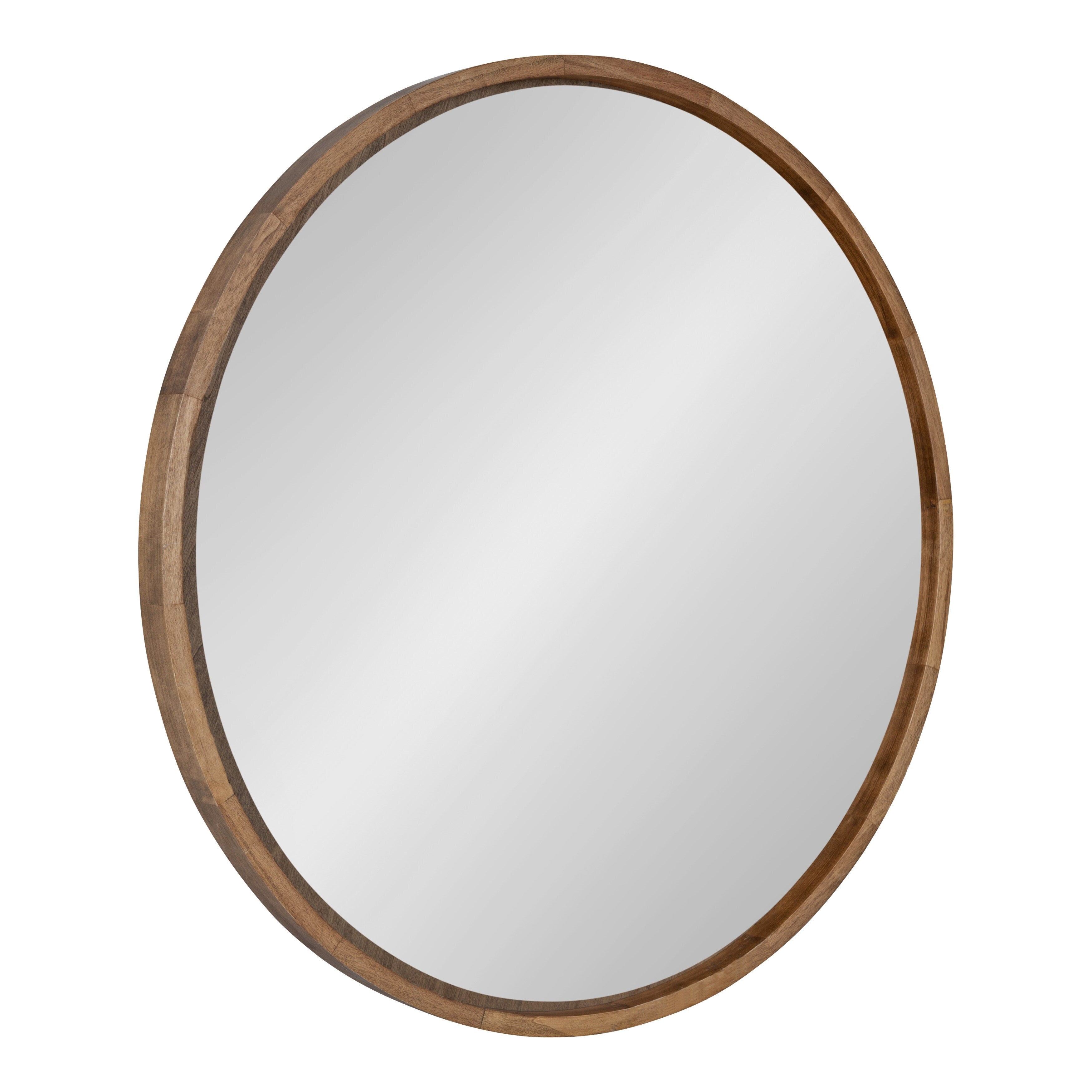 Kate And Laurel Evans Framed Round Wall Mirror 30 Diameter