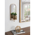 Kate And Laurel Ezerin Metal Mirror Wall Sconce 6X5X16
