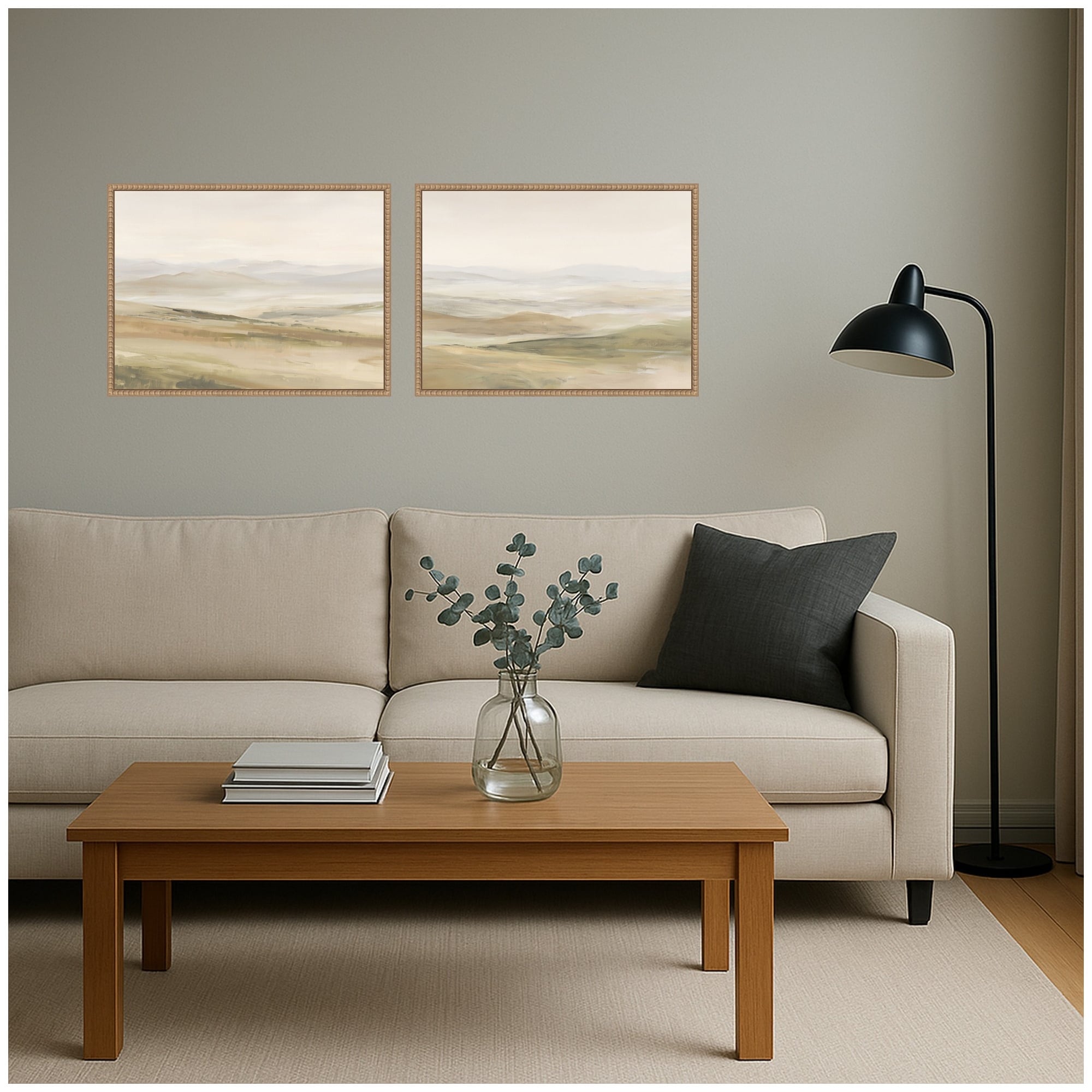 Kate And Laurel Fading Fields Iii Iv 2 Piece Framed Canvas Wall Art Set By Amy Lighthall