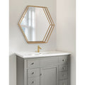 Kate And Laurel Felicia Hexagon Mirror 30X2.5X26