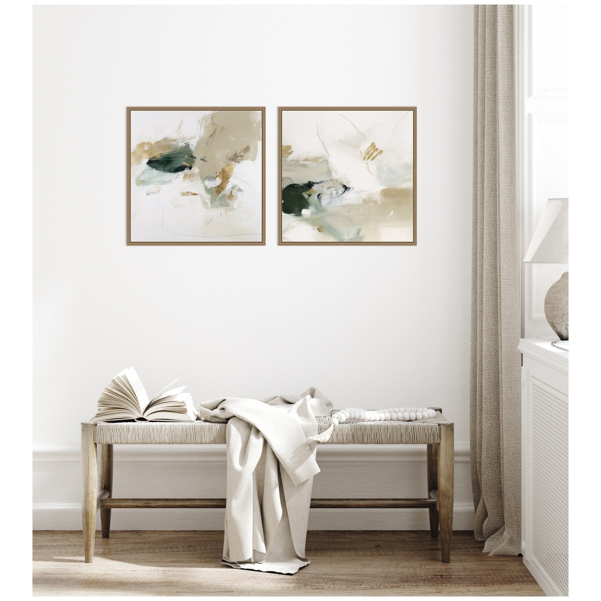 Kate And Laurel Field No. 1 No. 2 2 Piece Framed Canvas Wall Art Set By Amy Lighthall