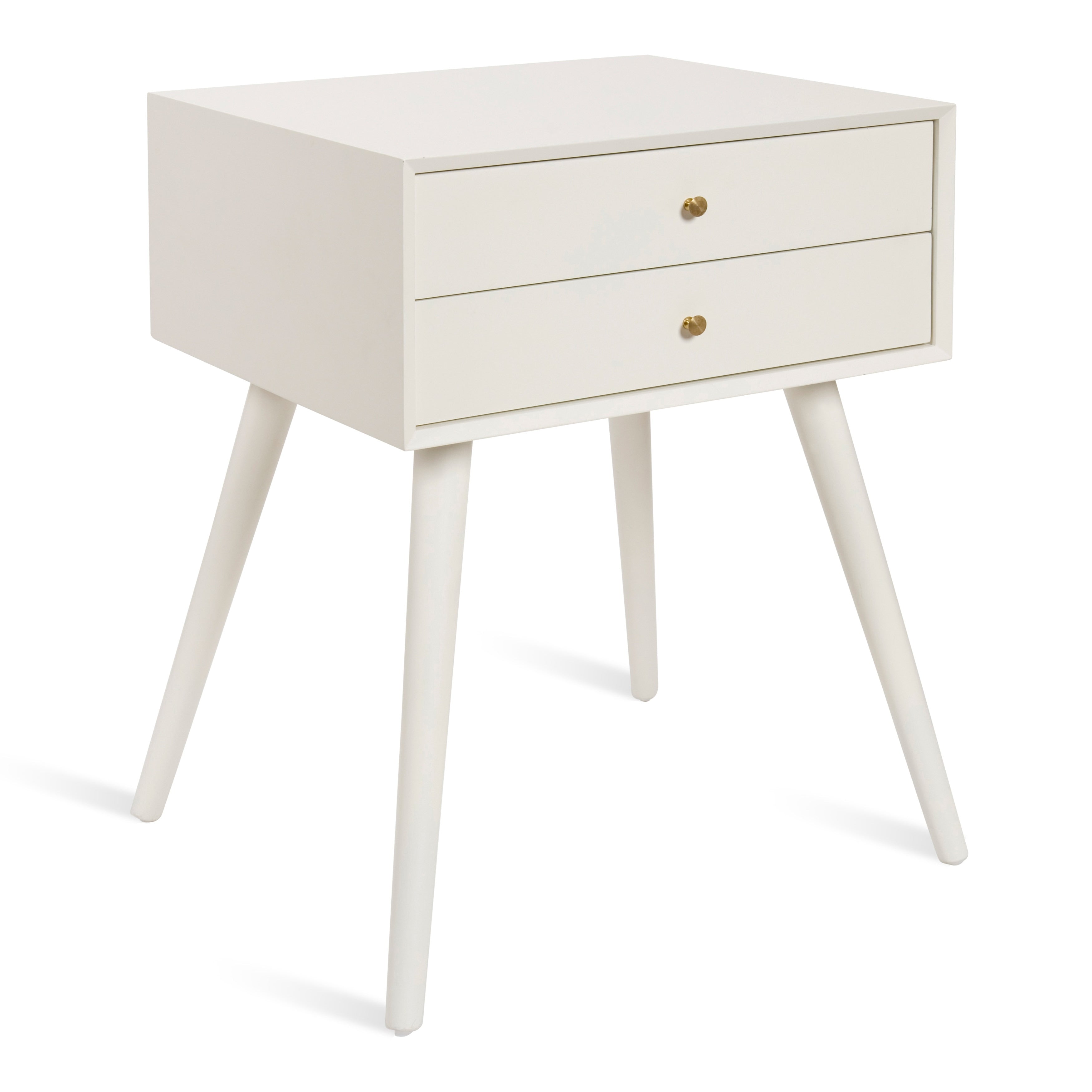 Kate And Laurel Finco Nightstand Side Table With 2 Drawers
