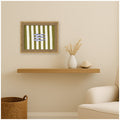 Kate And Laurel Fish Print Vintage Stripe Kitchen By Laura Moss Framed Mounted Canvas Wall Art Print