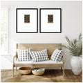 Kate And Laurel Floral Silhouette 01 02 2 Piece Framed Wall Art Print Set By Gabrielly Guedes