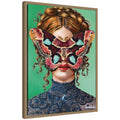 Kate And Laurel Forest Witch By Charlotte Brindley Framed Canvas Wall Art Print