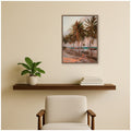 Kate And Laurel Fortaleza Beach Aurelio Figueiredo By Nostalgia Prints Framed Canvas Wall Art Print