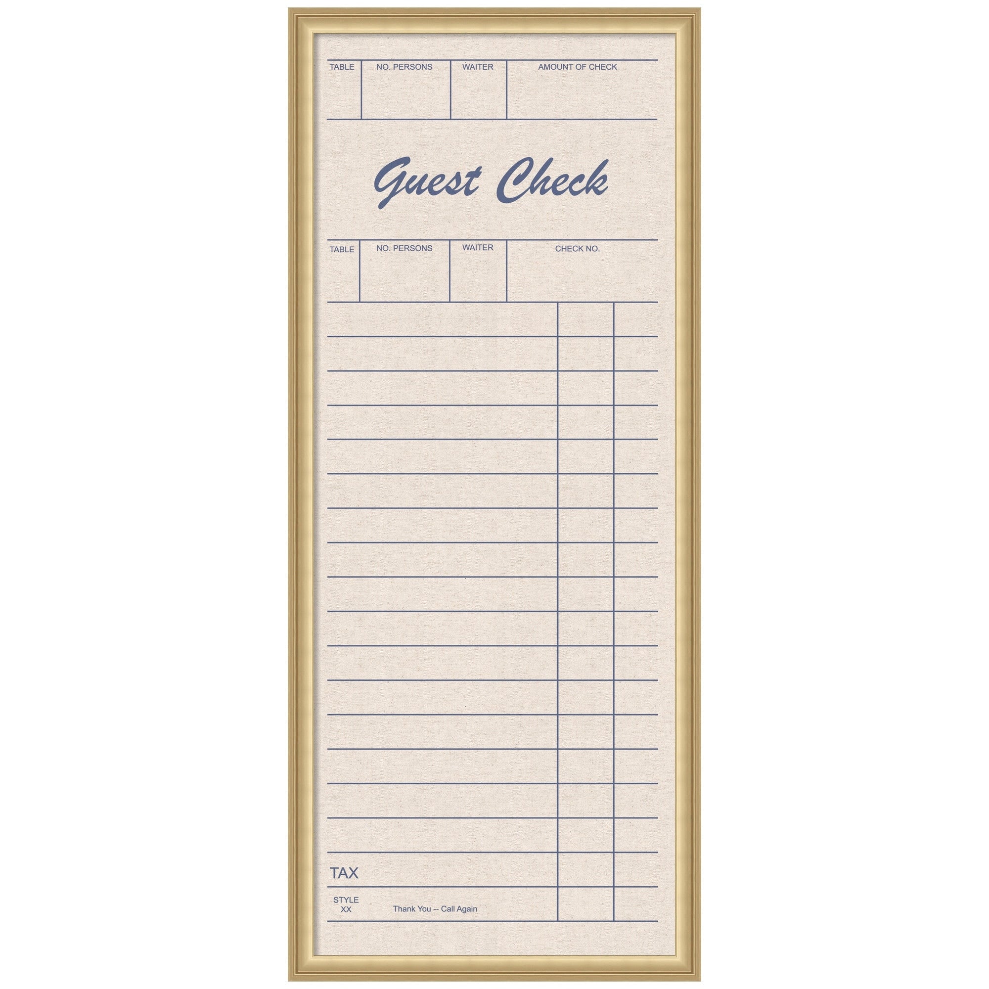 Kate And Laurel Framed Fabric Pinboard Linen Guest Check Wall Organization