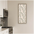 Kate And Laurel Framed Fabric Pinboard Mc Cute Vines Printed Bulletin Board