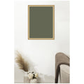 Kate And Laurel Framed Fabric Pinboard Olive Driftwood Wall Organization
