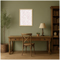 Kate And Laurel Framed Fabric Pinboard Pink And White Floral Toile Printed Bulletin Board
