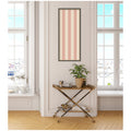 Kate And Laurel Framed Fabric Pinboard Wide Stripes Pink Wall Organization