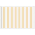 Kate And Laurel Framed Fabric Pinboard Wide Stripes Yellow Wall Organization
