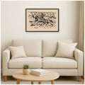 Kate And Laurel Galloping Horses Arnold Peter Weisz Kubincan By Nostalgia Prints Framed Canvas Wall Art Print
