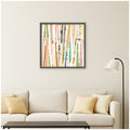 Kate And Laurel Geometric Abstract 3 Fc By Felicia Dadak Framed Mounted Canvas Wall Art Print