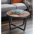 Kate And Laurel Gerhardt Round Coffee Table 24X24X15.5
