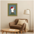 Kate And Laurel Goose Boy Baseball Cap By Molly Dillon From The Lil Dills Shop Framed Canvas Wall Art Print