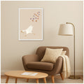 Kate And Laurel Goose Butterflies Beige By Molly Dillon From The Lil Dills Shop Framed Canvas Wall Art Print