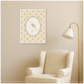 Kate And Laurel Goose Sketch Beige Pink Floral By Molly Dillon From The Lil Dills Shop Framed Canvas Wall Art Print