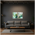 Kate And Laurel Green Composition I Ii 2 Piece Framed Canvas Wall Art Set By Amy Lighthall