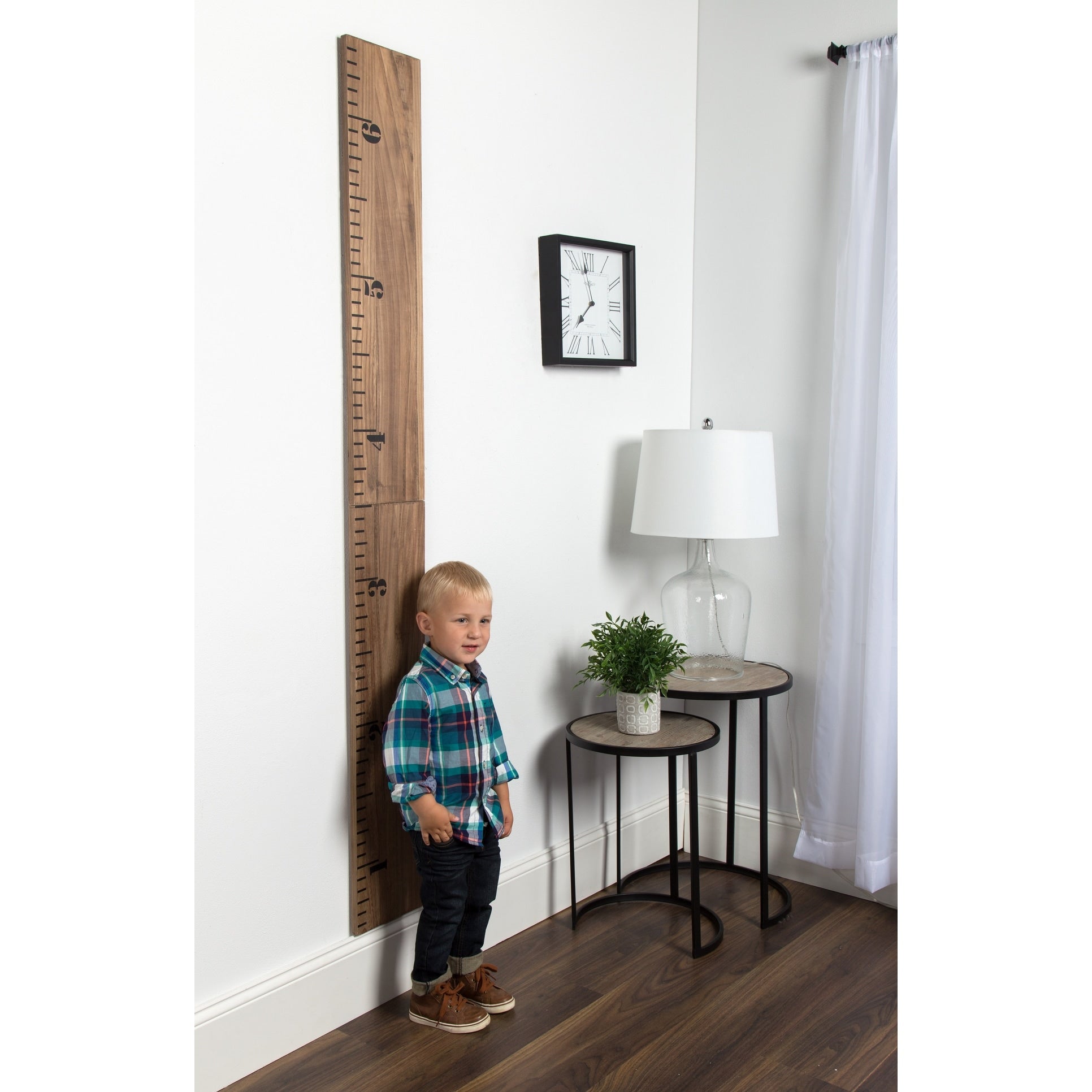 Kate And Laurel Growth Chart 6.5 Wood Wall Ruler