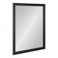 Kate And Laurel Havana Framed Beveled Wall Mirror Antique Bronze