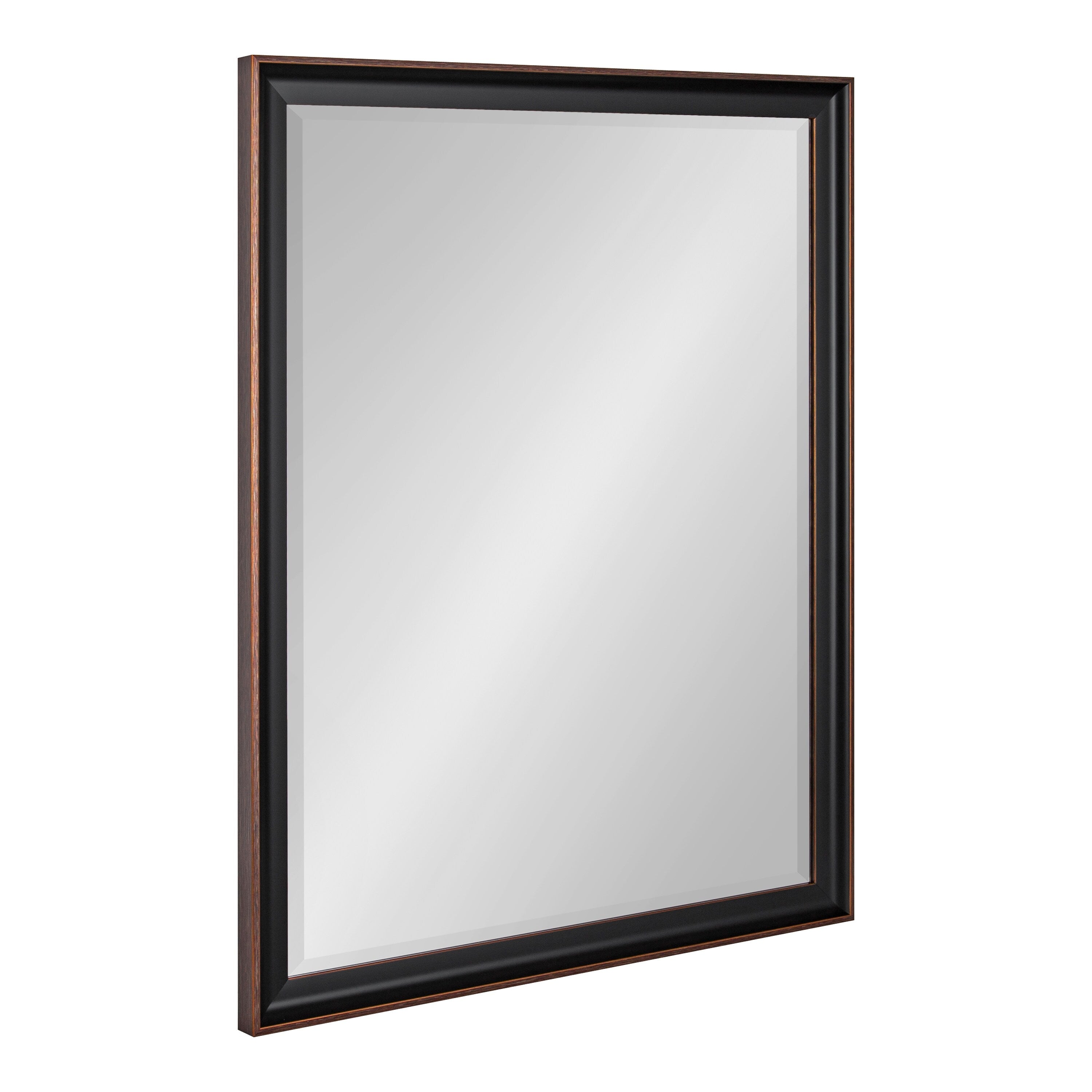 Kate And Laurel Havana Framed Beveled Wall Mirror Antique Bronze