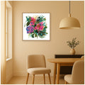 Kate And Laurel Heart By Reed Rosebud Framed Canvas Wall Art Print