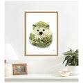 Kate And Laurel Hedgehog By Madeline Jeppesen Framed Canvas Wall Art Print