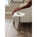 Kate And Laurel Henshall Marble And Metal Round Side Table 12X12X24