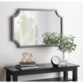 Kate And Laurel Hogan Wood Framed Mirror With Scallop Corners 24X36