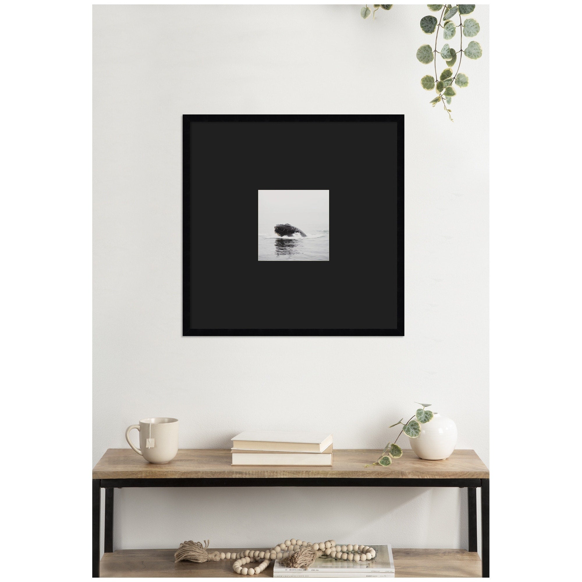 Kate And Laurel Humpback Whale No. 4 By Laura Evans Framed Wall Art Print Matted