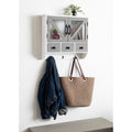 Kate And Laurel Hutchins Three Drawer Wood Wall Cabinet 21X6X20