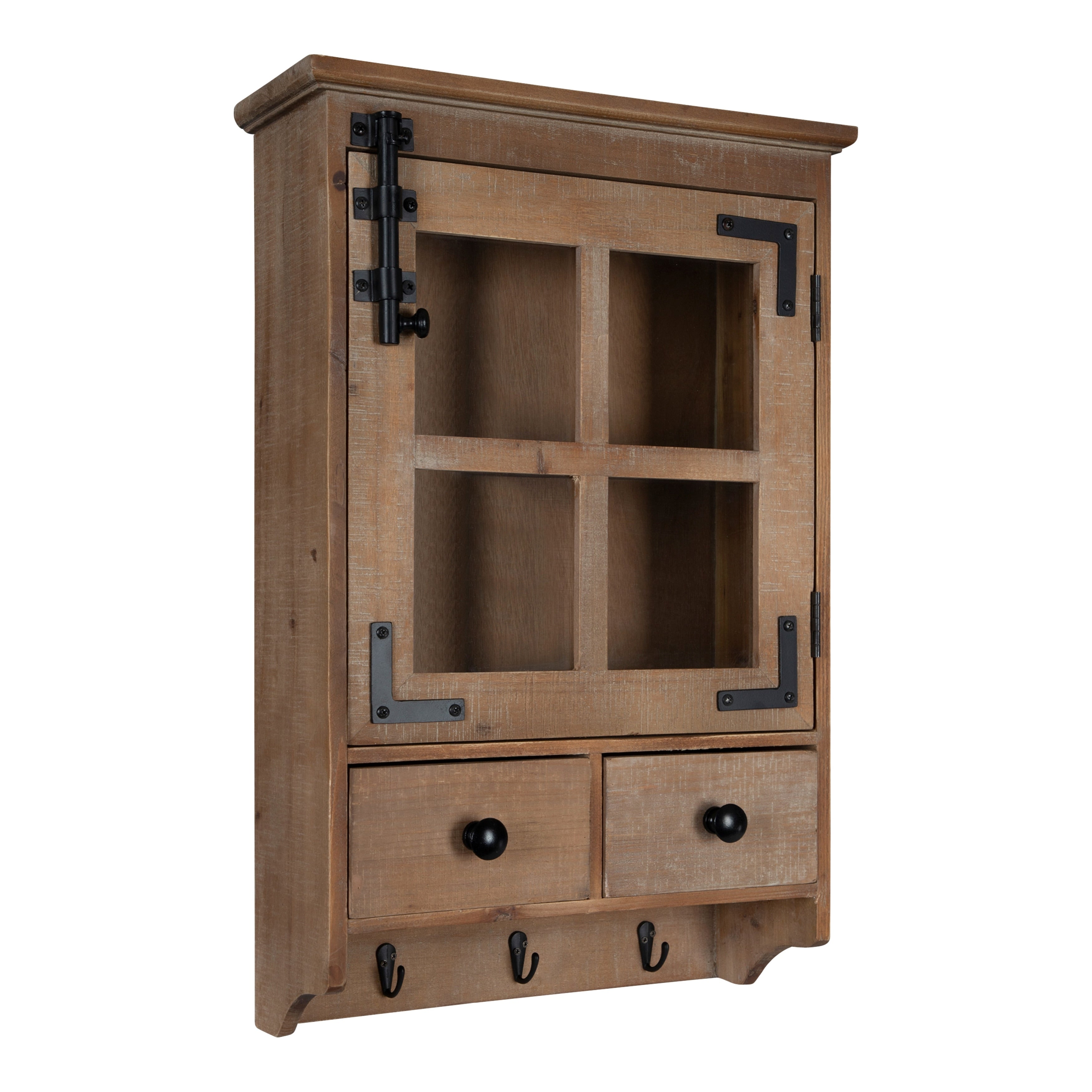 Kate And Laurel Hutchins Wood Wall Cabinet