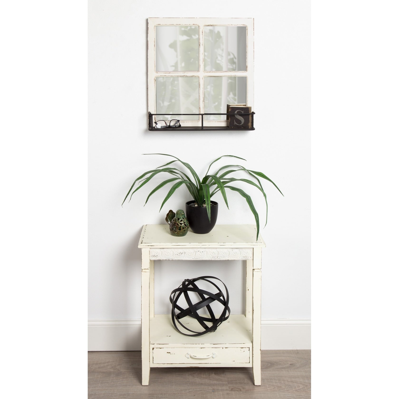 Kate And Laurel Idabelle Wood Side Table With Drawer White